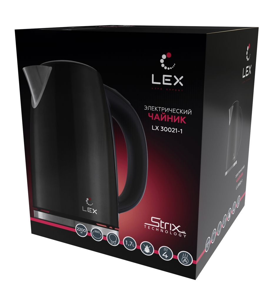 Товар Электрический чайник LEX LX 30021-1