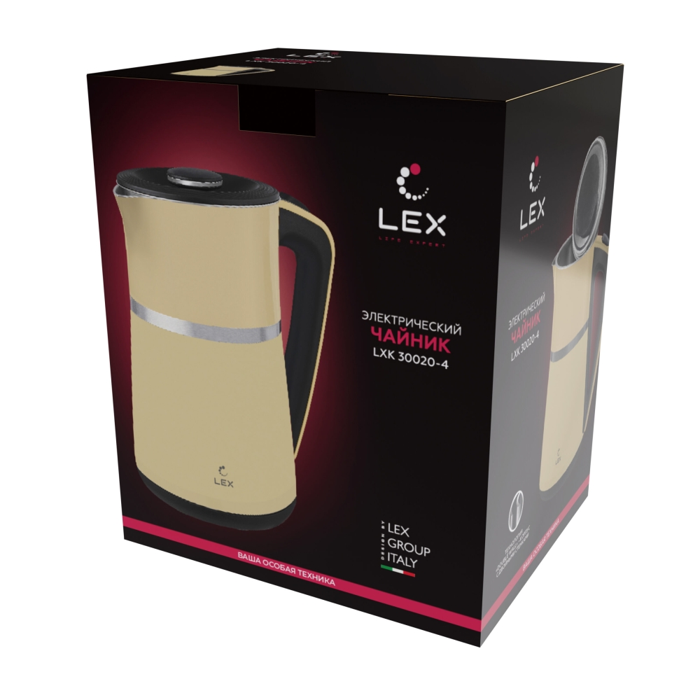 Товар Электрический чайник LEX LXK 30020-4