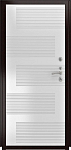 Дверь ДвериПРО L Термо ФЛ-185 (10мм, ПВХ ясень белый) DPRO195583 фото